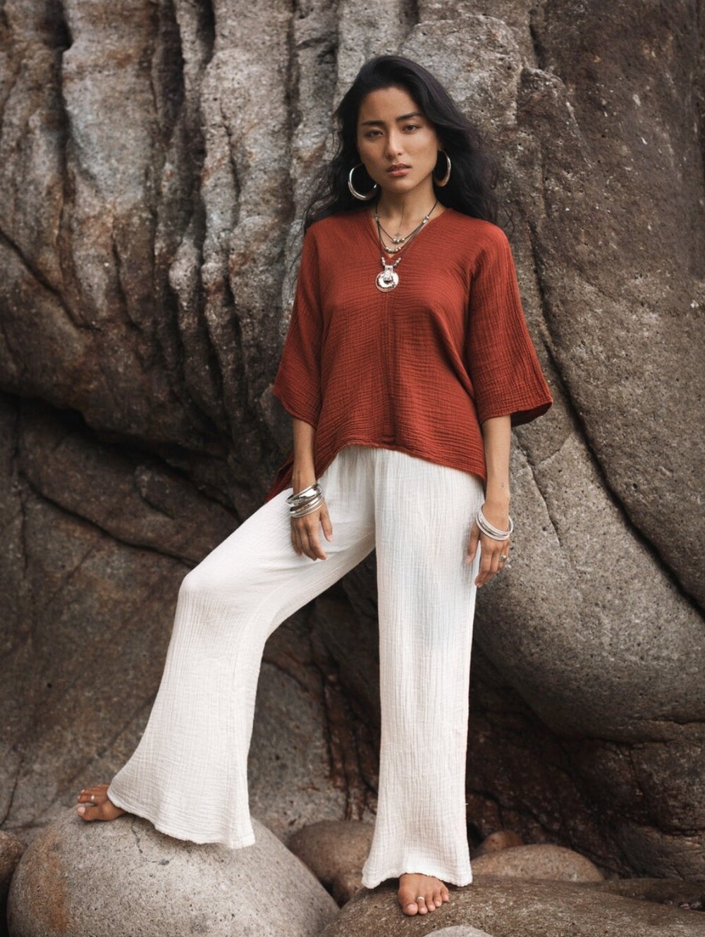 Thaluta 🦋 Sola Butterfly Top In The Color Rust 🧡